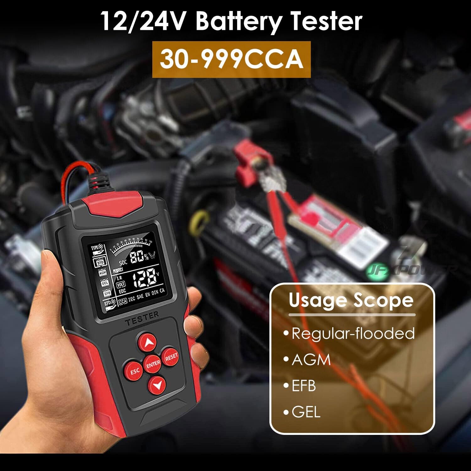 Battery Tester 12V/24V LCD for Lead-Acid Batteries-3