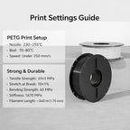 3D Printer Filament PETG 1kg Black-1