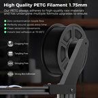3D Printer Filament PETG 1kg Black-5