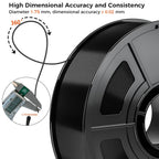 3D Printer Filament PETG 1kg Black-7