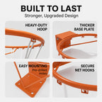 Basketball Hoop 45cm Orange-4