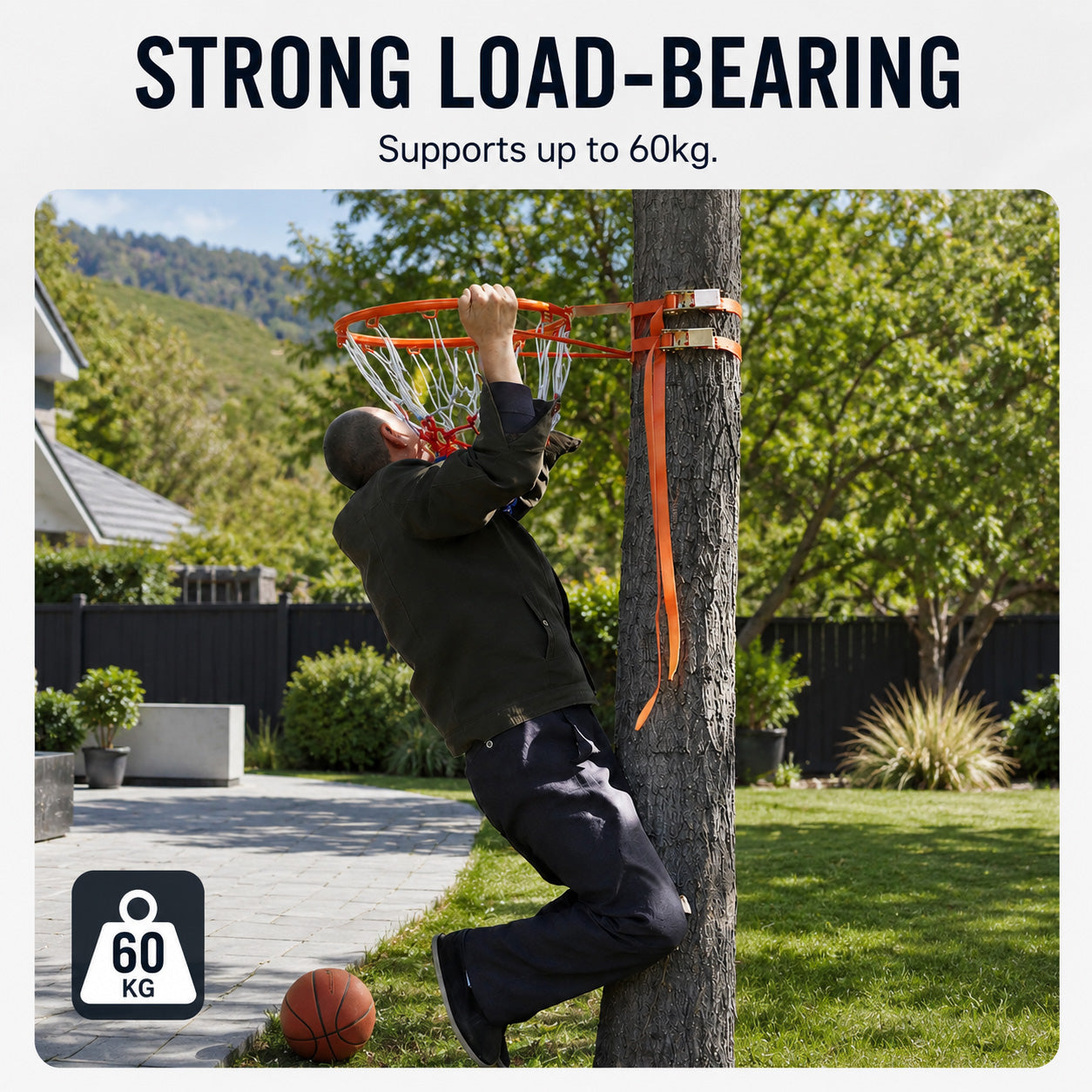 Basketball Hoop 45cm Orange-6
