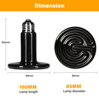 Ceramic Heat Emitter 100W Black-6
