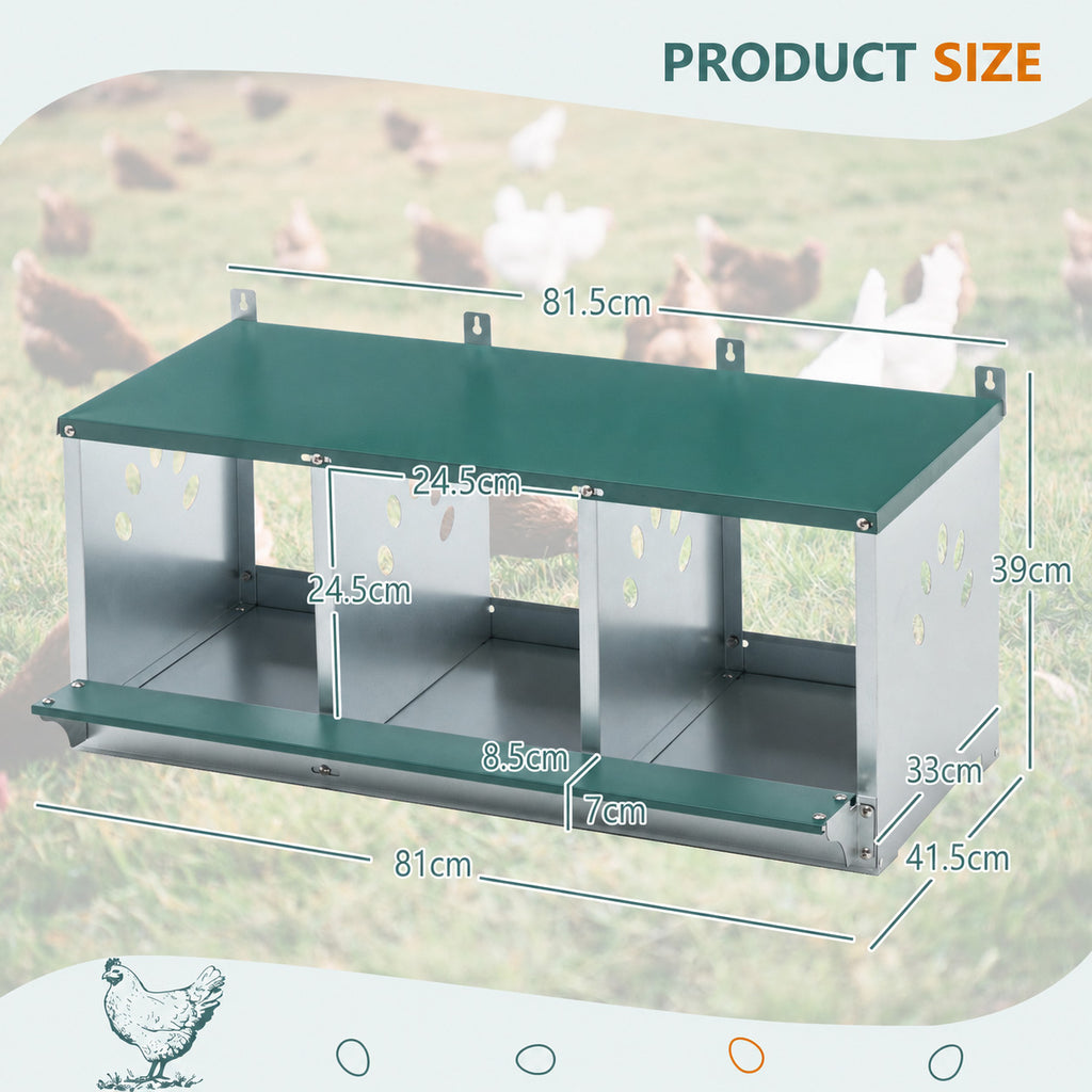 Chicken Nesting Box 3 Compartment-2