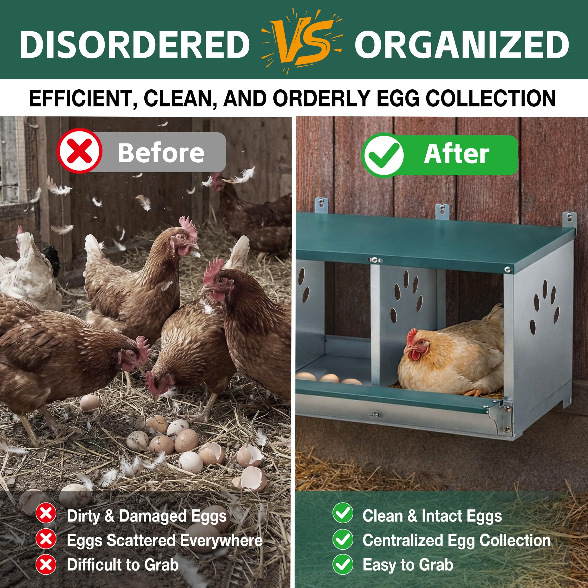 Chicken Nesting Box 3 Compartment-3