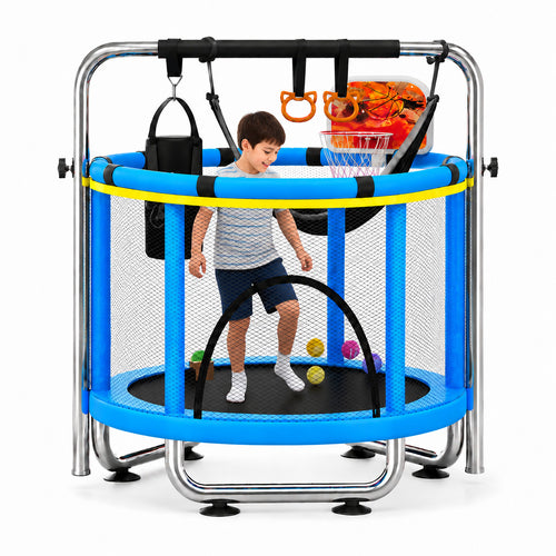 Children's Trampoline 1.4m 300kg Blue-1