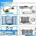 Children's Trampoline 1.4m 300kg Blue-5