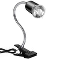 Clip-On Gooseneck Heat Lamp Holder Black for Reptile Enclosures-3