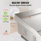 Commercial Electric Griddle 3000W 550 × 400 mm-3