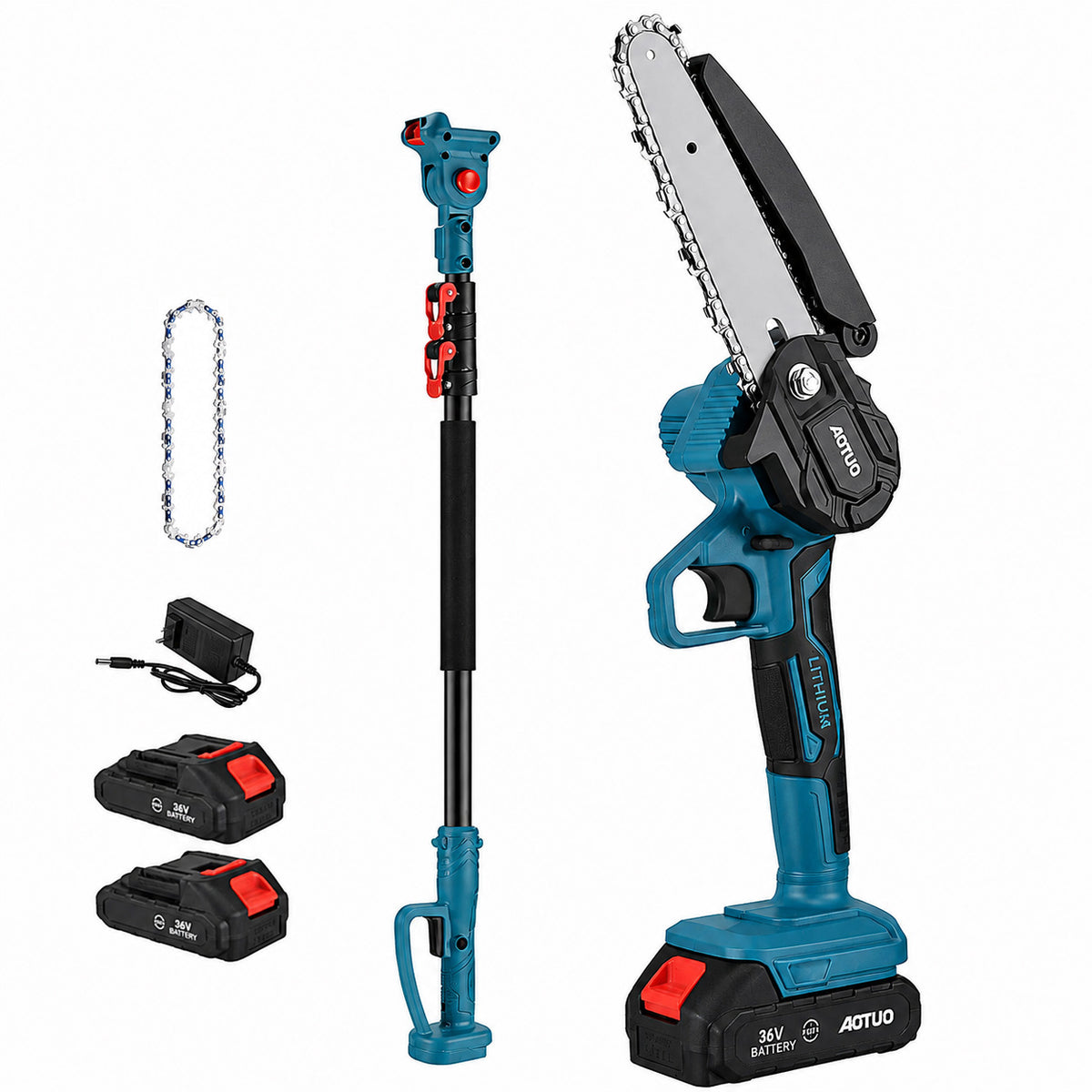 Cordless Pole Chainsaw 6 Inch 1.1–2m Telescopic-3