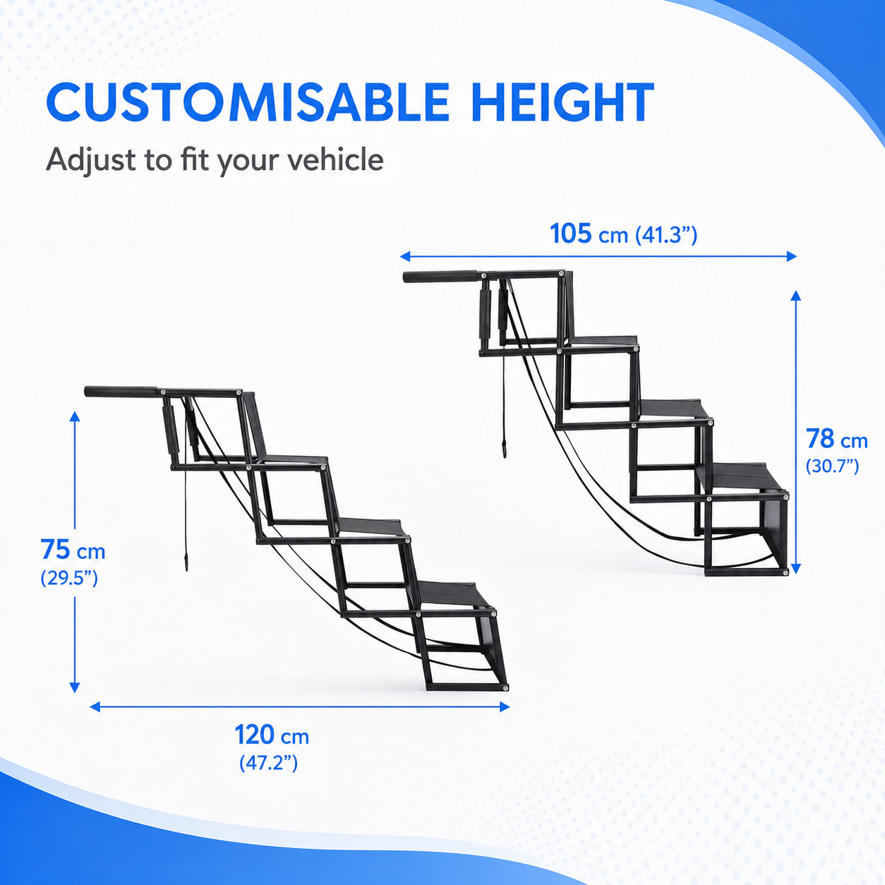 Dog Ramp Foldable Grey-5