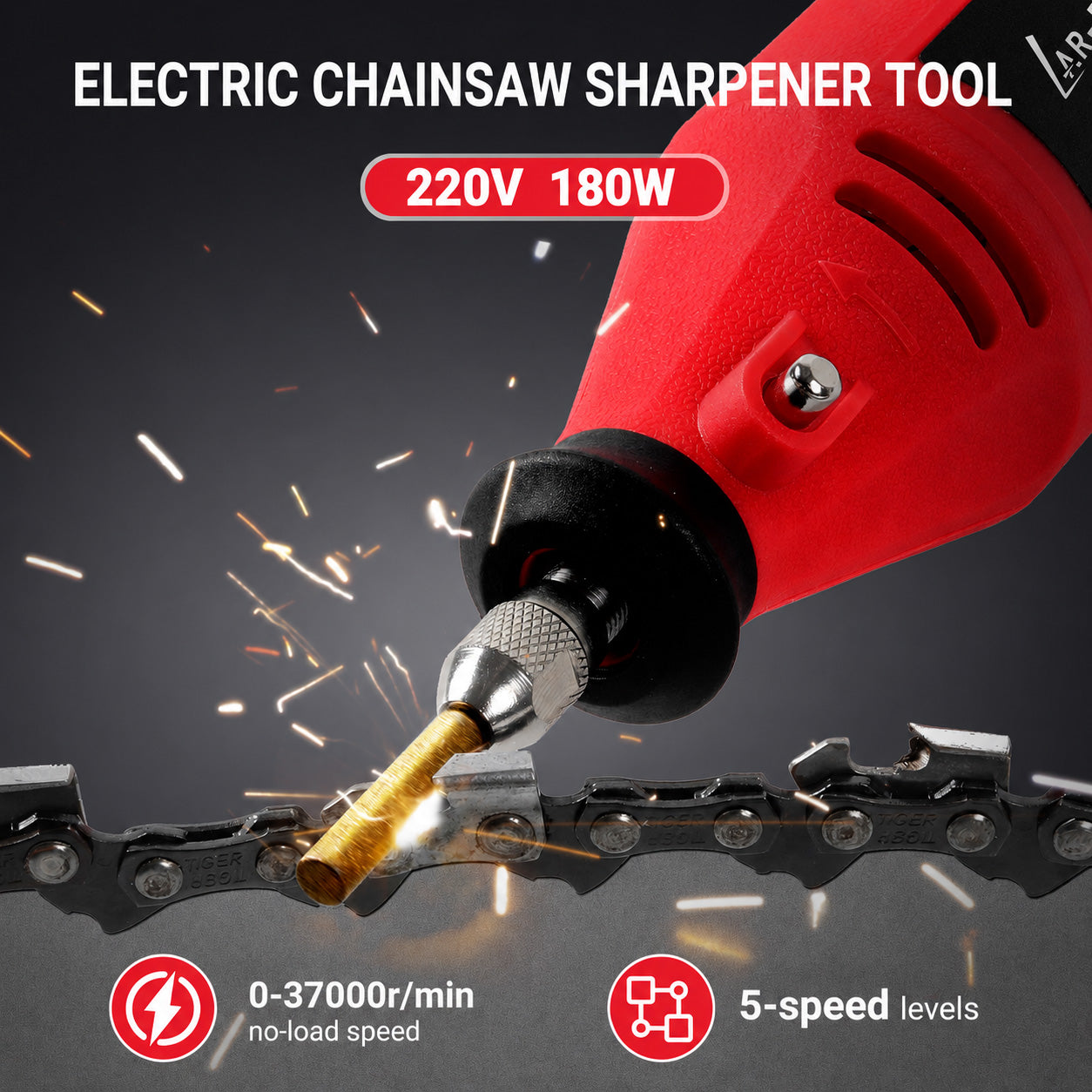 Electric Chainsaw Sharpener Red-3