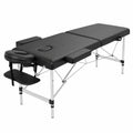 Foldable Massage Table 180 × 70 cm Black-1