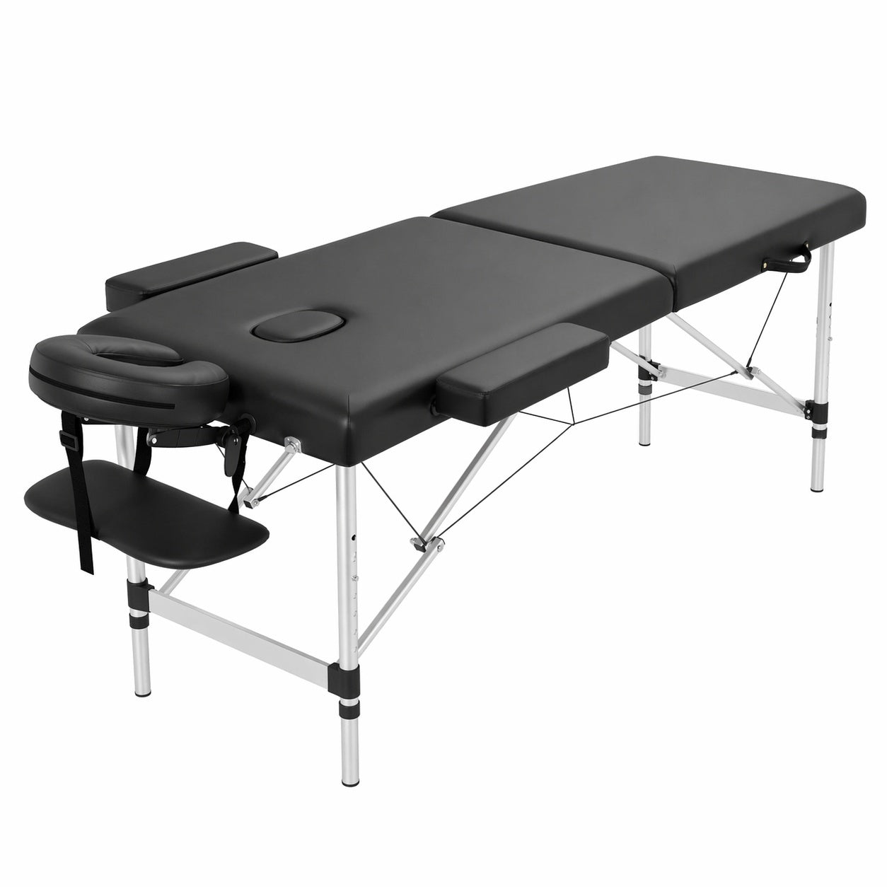 Foldable Massage Table 180 × 70 cm Black-1