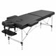Foldable Massage Table 180 × 70 cm Black