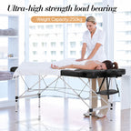 Foldable Massage Table 180 × 70 cm Black-7