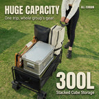 Folding Wagon 300L Black-3