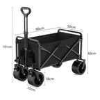 Folding Wagon 300L Black-8