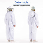 Full Body Beekeeping Suit XXL White-3