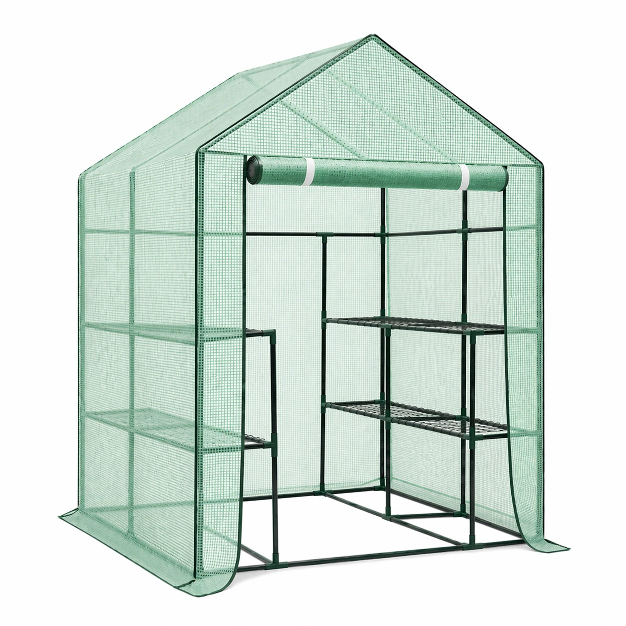 Garden Greenhouse 143 x 143 x 195cm Green-1