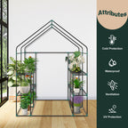 Garden Greenhouse 143 x 143 x 195cm Green-3