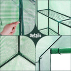 Garden Greenhouse 143 x 143 x 195cm Green-4
