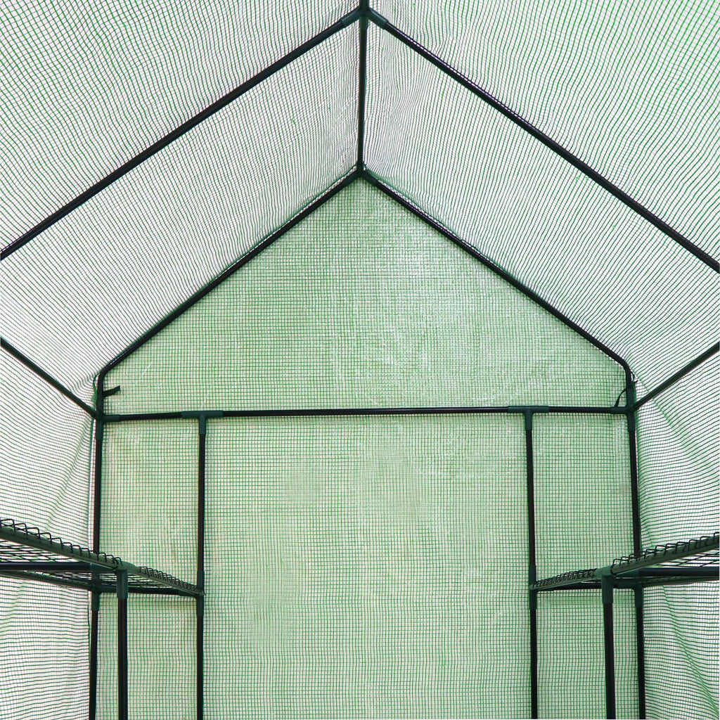 Garden Greenhouse 143 x 143 x 195cm Green-6