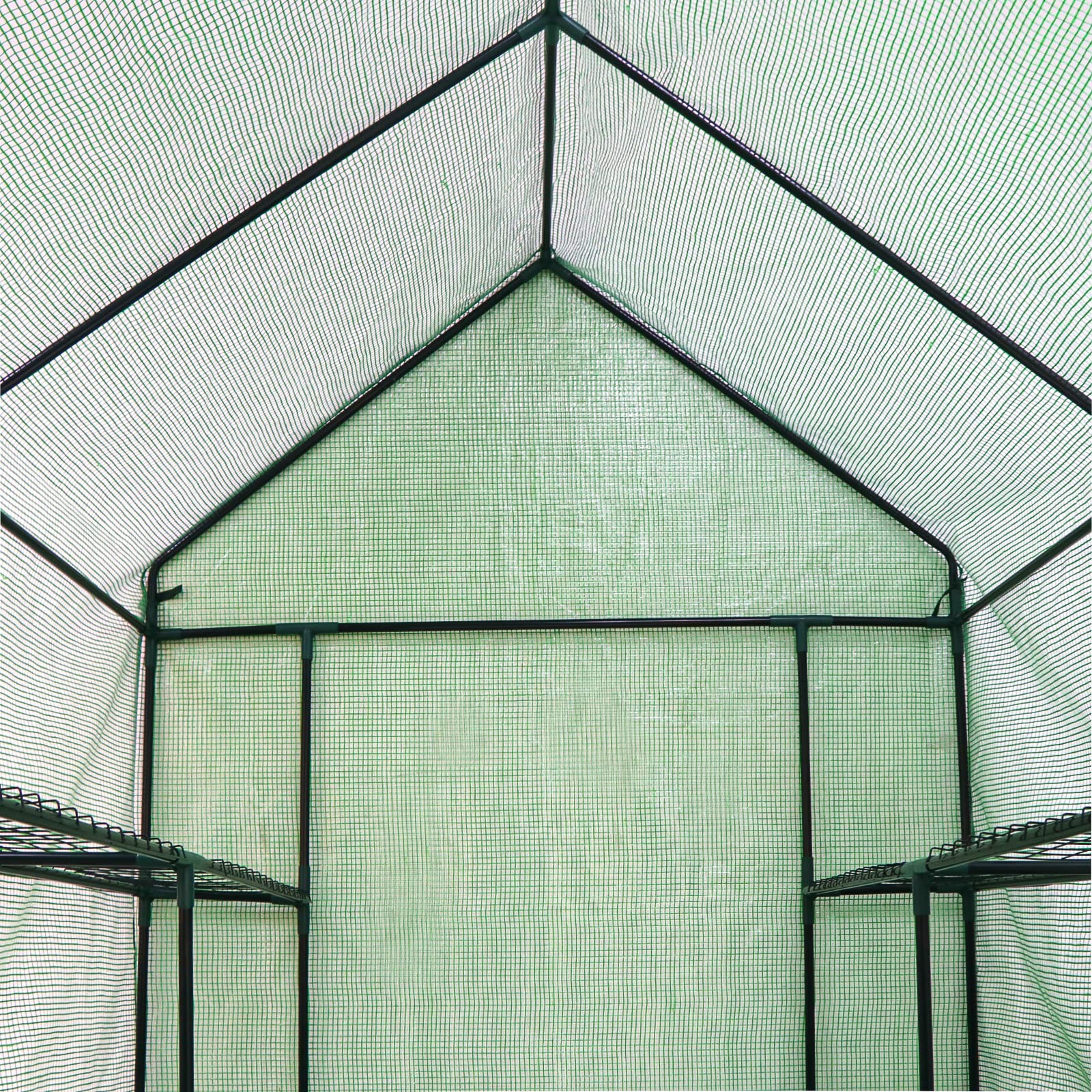 Garden Greenhouse 143 x 143 x 195cm Green-6