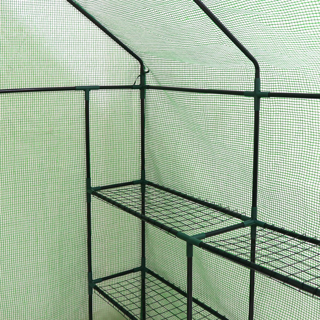 Garden Greenhouse 143 x 143 x 195cm Green-7