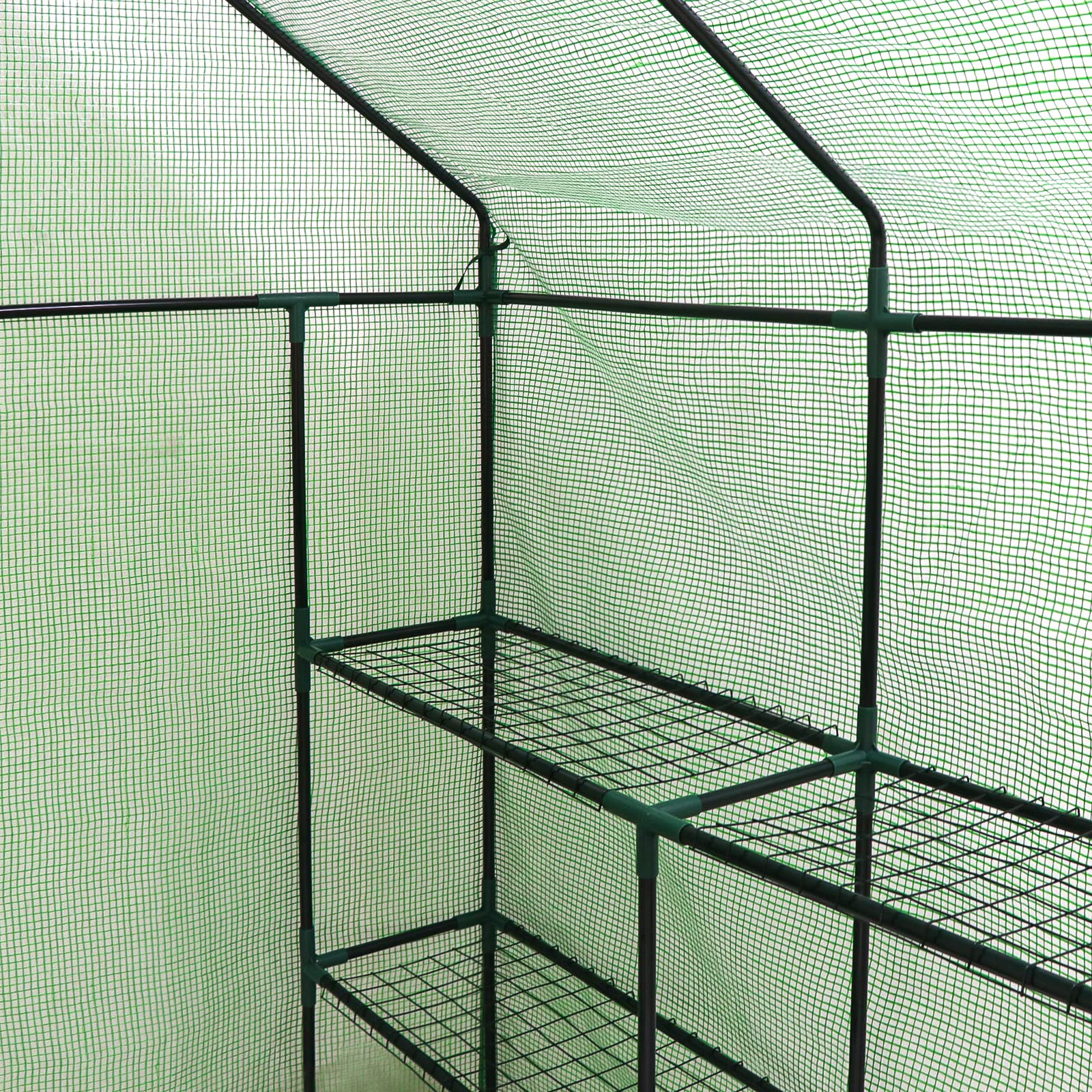 Garden Greenhouse 143 x 143 x 195cm Green-7