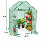 Garden Greenhouse 143 x 143 x 195cm Green-8