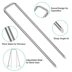 Garden Staples – 100 Pack 200mm Galvanised Steel-4