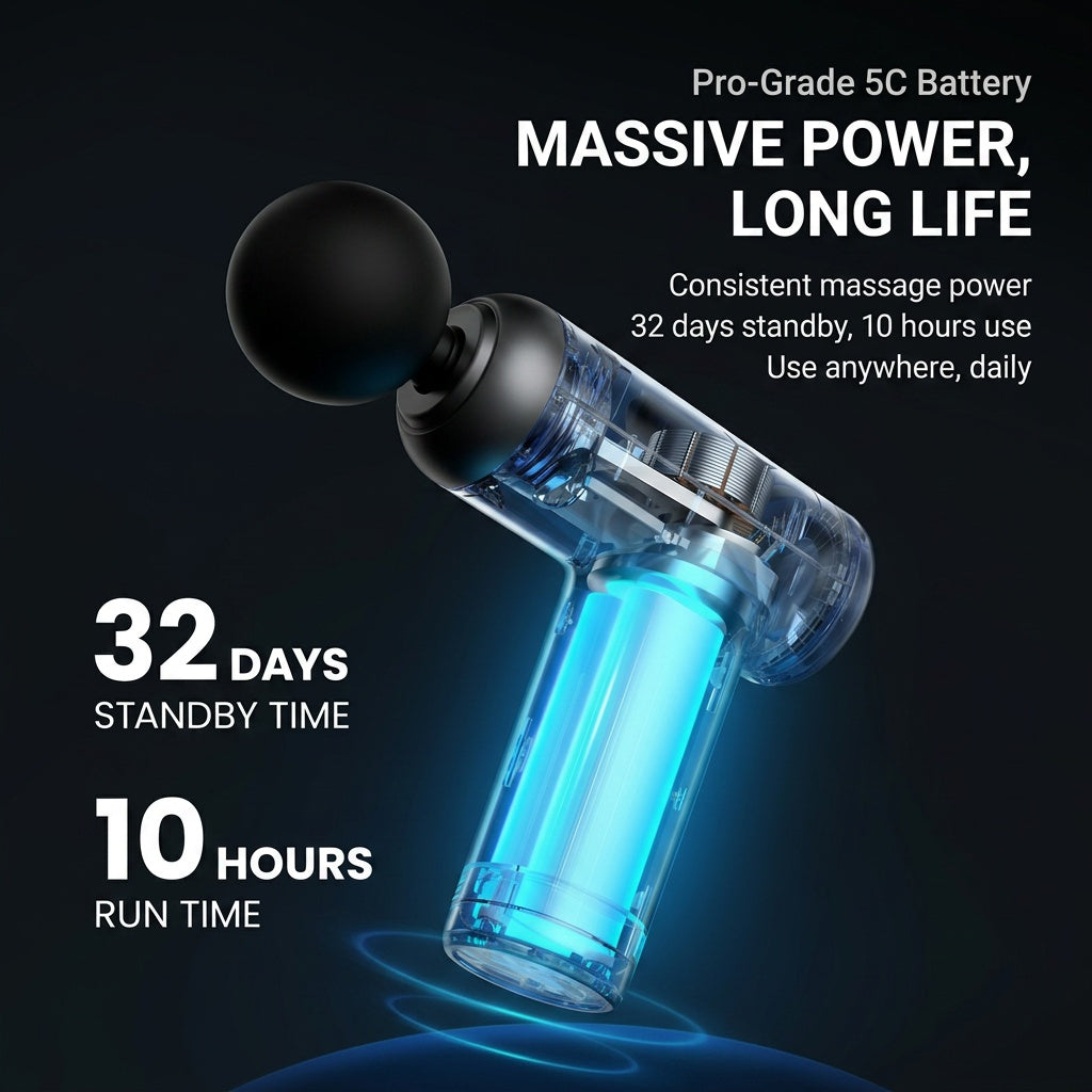 Massage Gun 6 Speed Grey-4