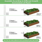 Mini Greenhouse Frame – 30 Pack Adjustable Black-4