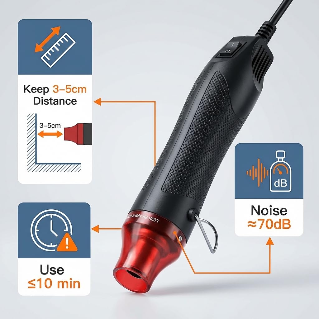 Mini Heat Gun 300W Black-4