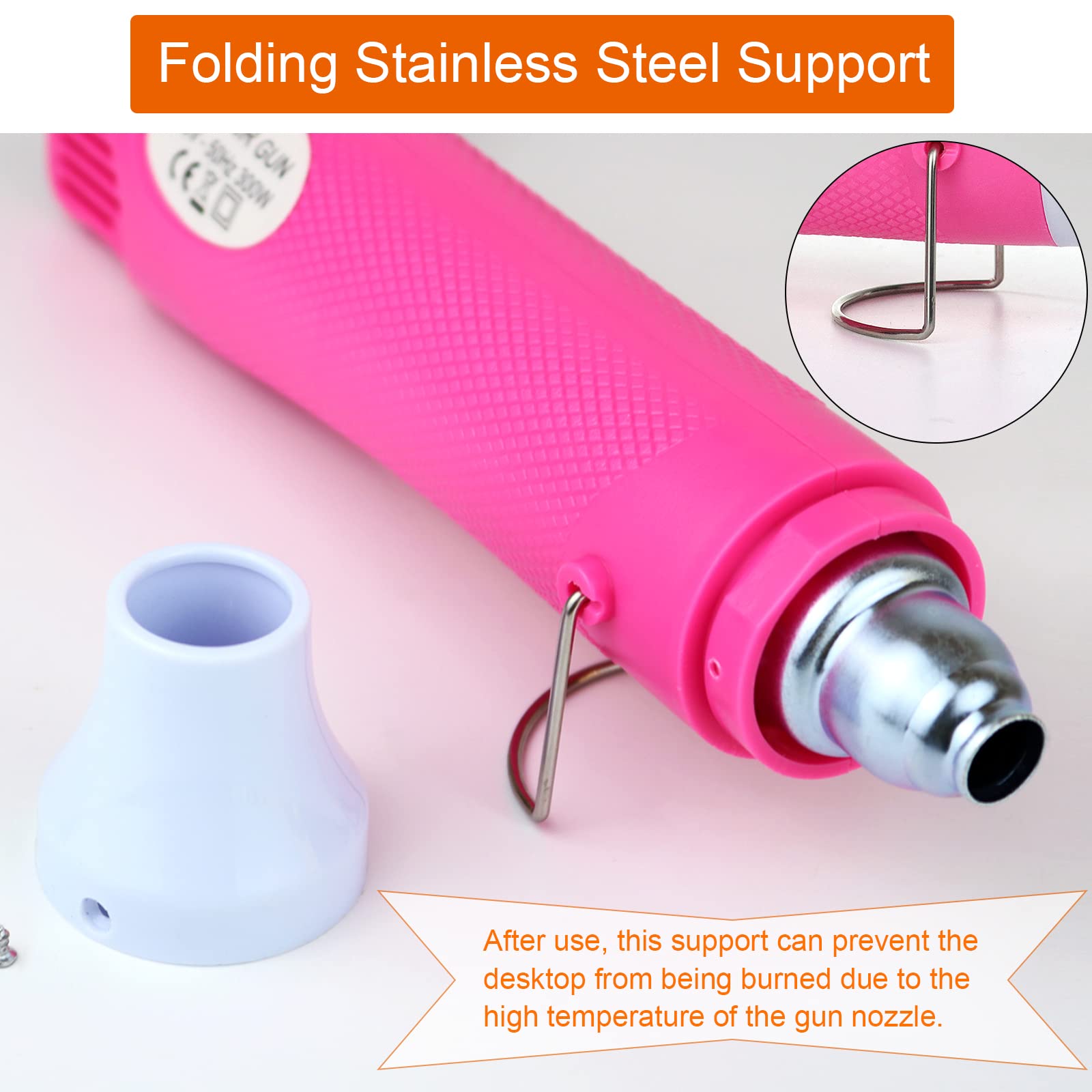 Mini Heat Gun 300W Pink-4