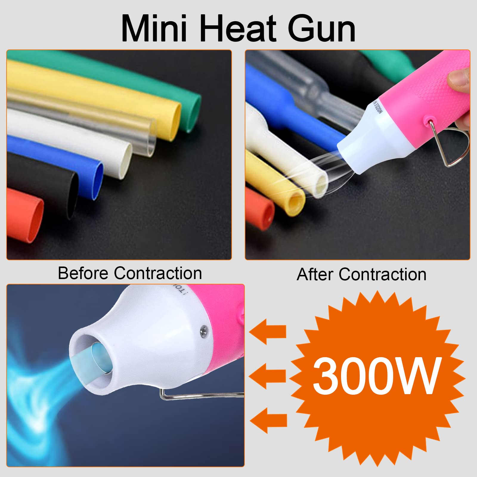 Mini Heat Gun 300W Pink-5