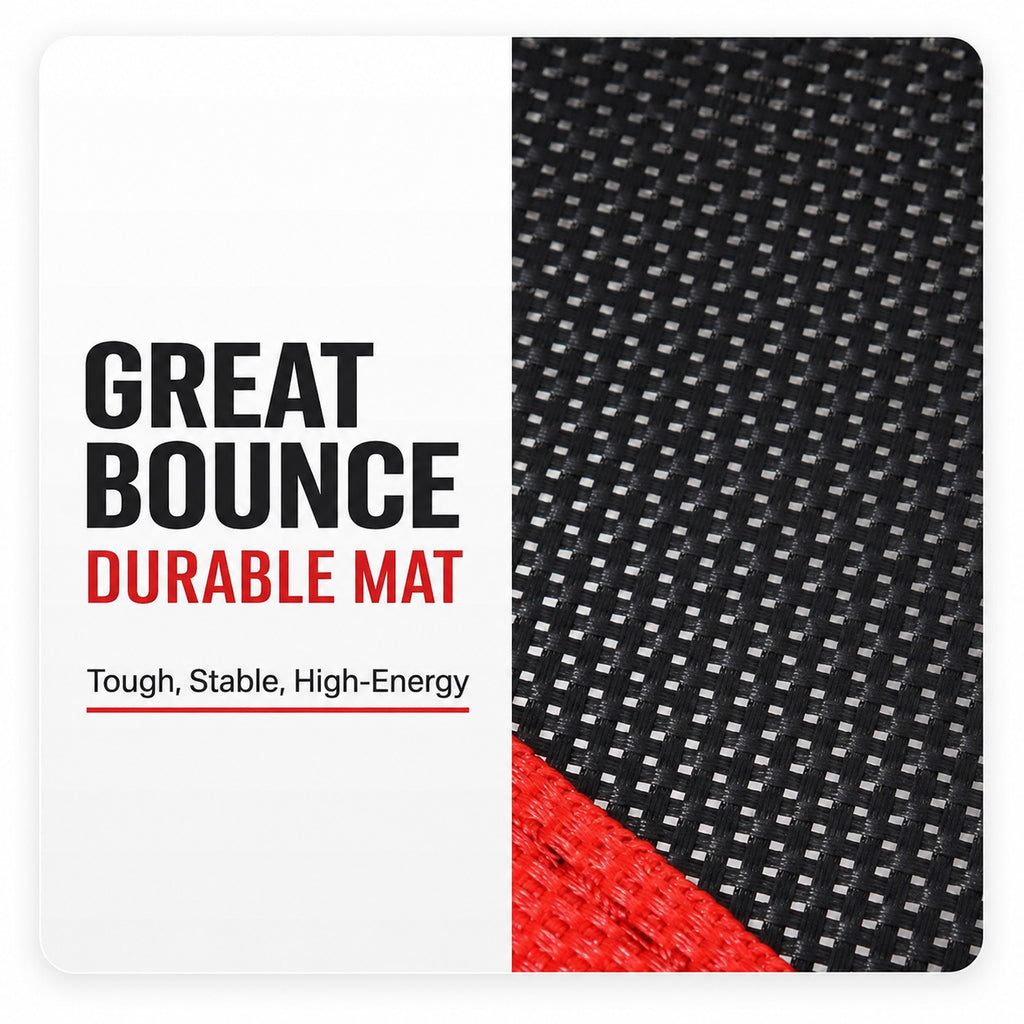 Mini Trampoline 100cm Adjustable Handle Foldable-4