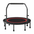 Mini Trampoline 100cm Adjustable Handle Foldable-6