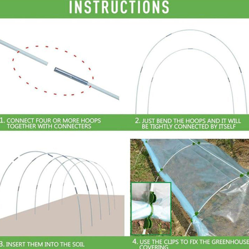 Garden Hoops Kit – Grow Tunnel for Raised Beds