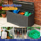 Outdoor Storage Box 275L Waterproof Grey-1