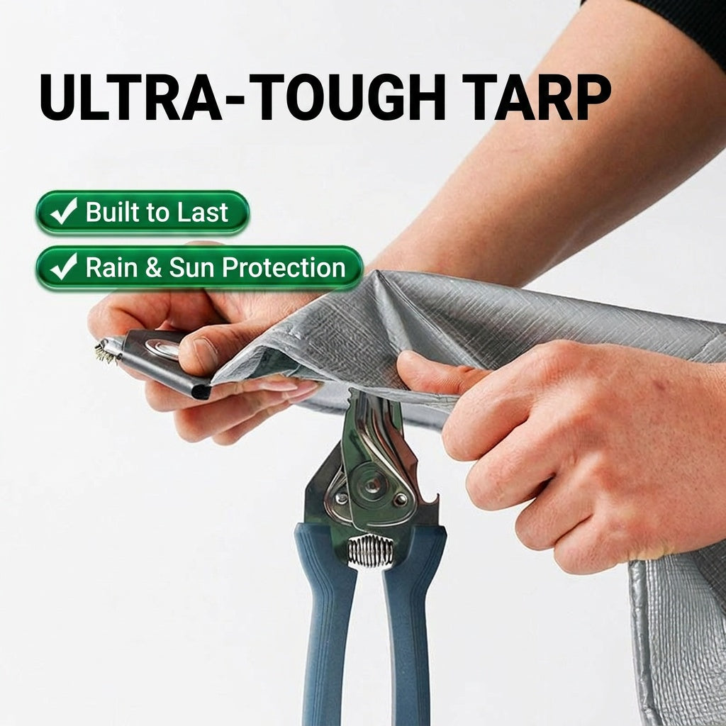 PE Tarpaulin 2 × 3 m Silver-2