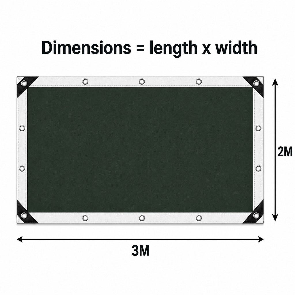 PE Tarpaulin 2 × 3 m Silver-9