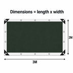 PE Tarpaulin 2 × 3 m Silver-9