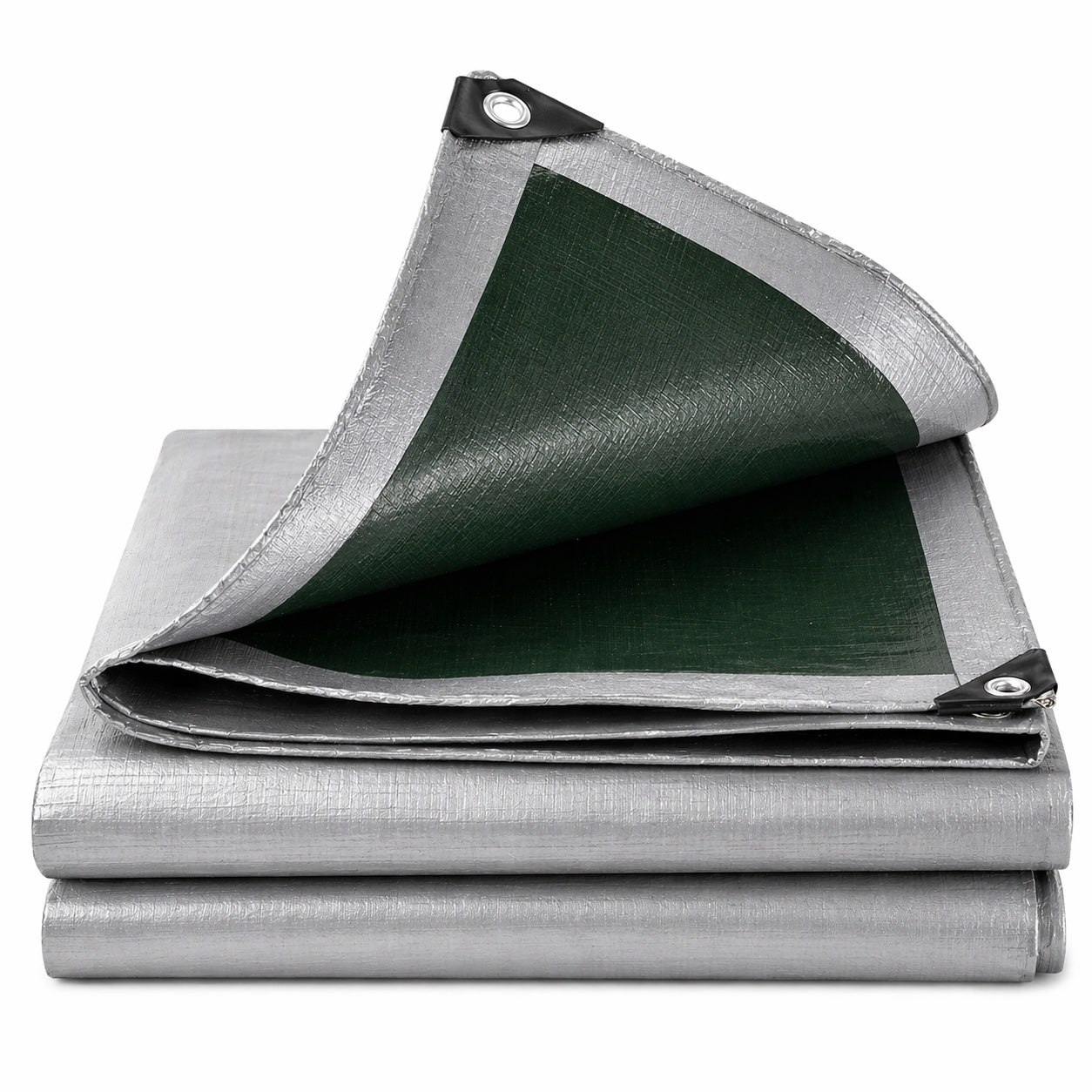 PE Tarpaulin 3 × 4 m Silver-5