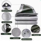 PE Tarpaulin 4 × 6 m Silver-10