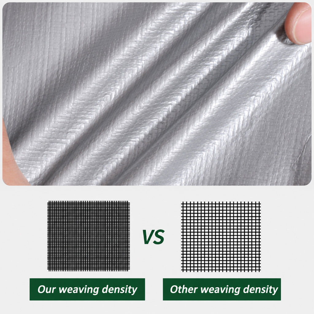 PE Tarpaulin 4 × 6 m Silver-11
