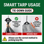 PE Tarpaulin 4 × 6 m Silver-3