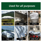 PE Tarpaulin 4 × 6 m Silver-7
