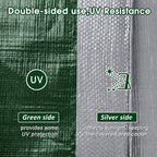 PE Tarpaulin 4 × 6 m Silver-8